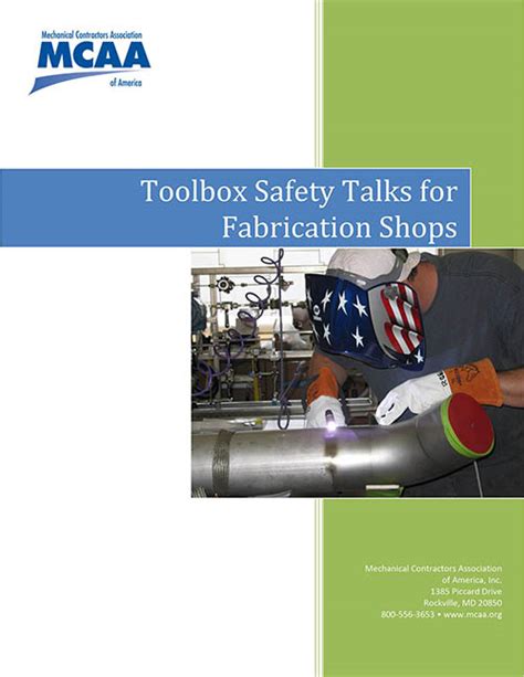 tool box topic steel fabricator|fabrication shop safety topics.